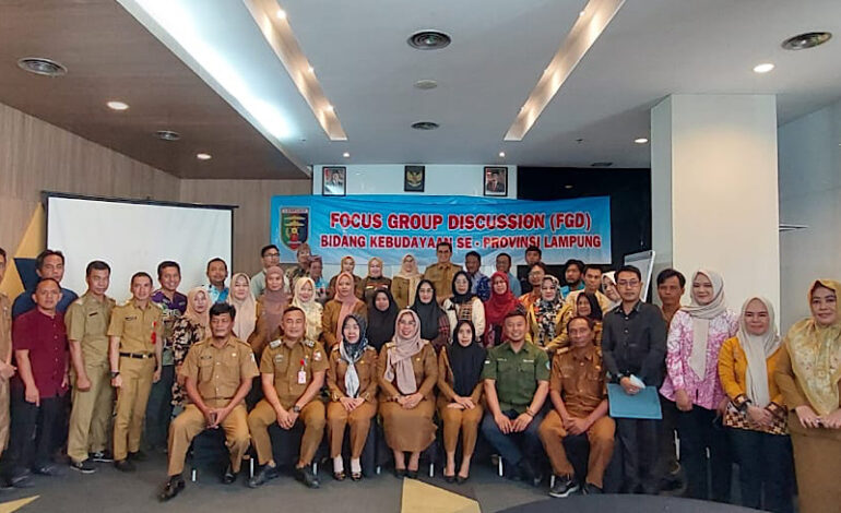  FGD Dinas Pendidikan & Kebudayaan, Mighrul Lampung Sampaikan Ide Pelestarian Budaya