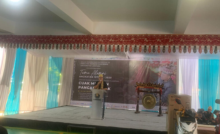  Dies Natalis Ke-59 FEB Unila, Nairobi Harap Alumni Partisipasi Pengembangan Fakultas
