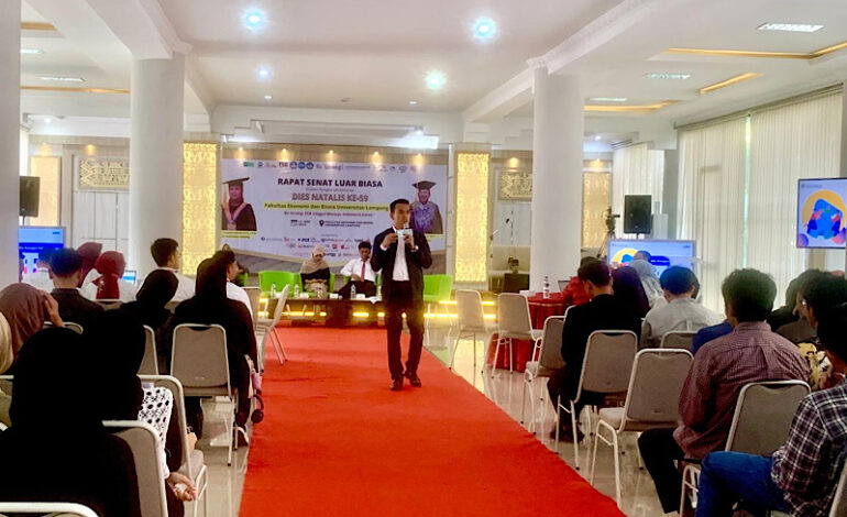  Dies Natalis Ke-59 FEB Unila, BI Lampung Sosialisasi Cinta Bangga Paham Rupiah dan QRIS