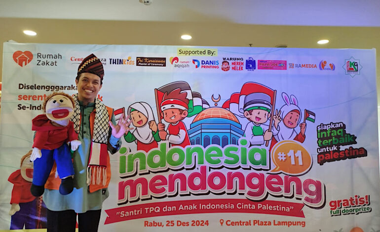  Jarwo Songha Ramaikan Indonesia Mendongeng Ke-11 Inisiasi Rumah Zakat Lampung