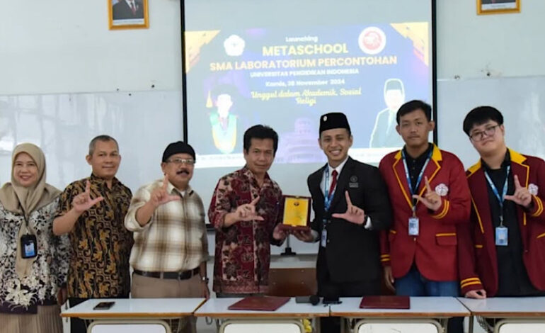  Universitas Teknokrat Indonesia Luncurkan Metaschool SMA Laboratorium Percontohan UPI