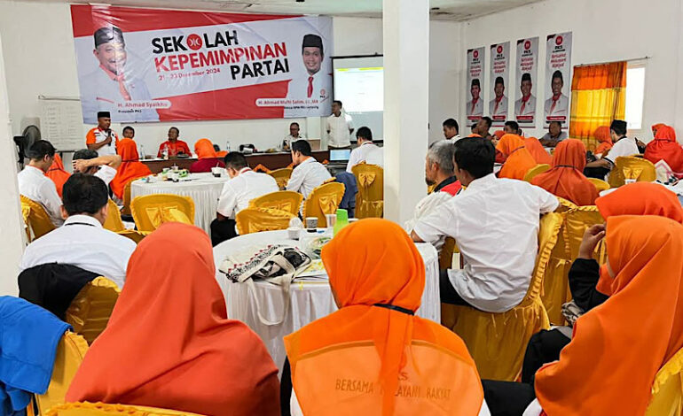  PKS Lampung Gelar Sekolah Kepemimpinan Partai, Peserta Dibekali Kemampuan Strategis