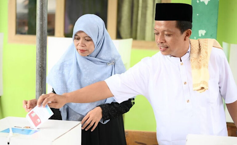  Bupati Terpilih Pringsewu Riyanto Pamungkas, Jos Gandos Sekali Coblos