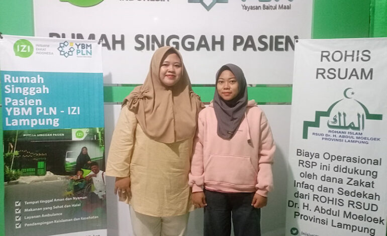  Cuci Darah di Advent, Rina Tinggal Sementara Rumah Singgah Pasien YBM PLN-IZI Lampung