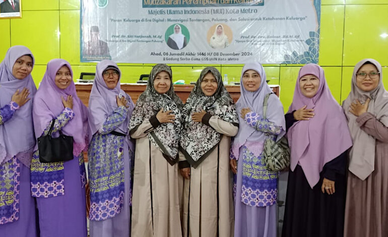  Salimah Metro Ikuti Mudzakarah Perempuan dan Keluarga Gelaran MUI
