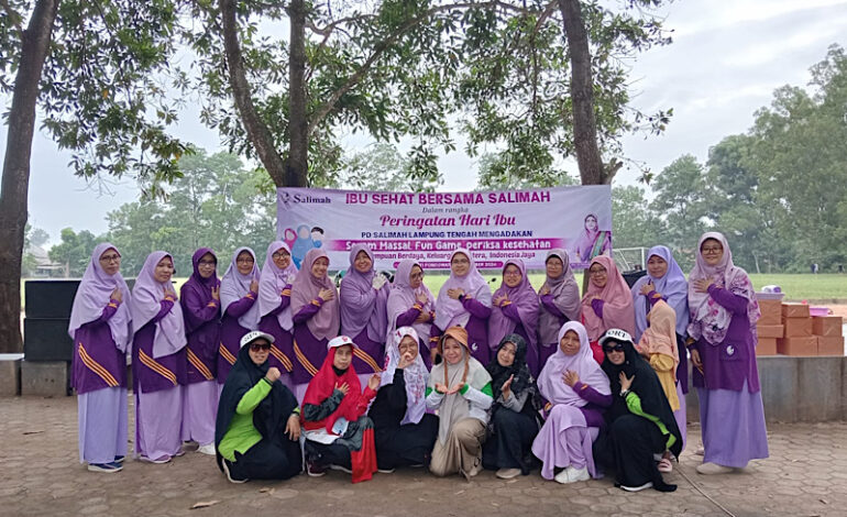  Peringatan Hari Ibu, Salimah Lampung Tengah Senam Sehat