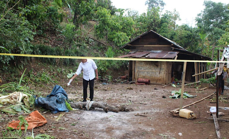  Polisi Olah TKP Serangan Gajah di Pekon Gunung Doh Bandar Negeri Semuong Tanggamus