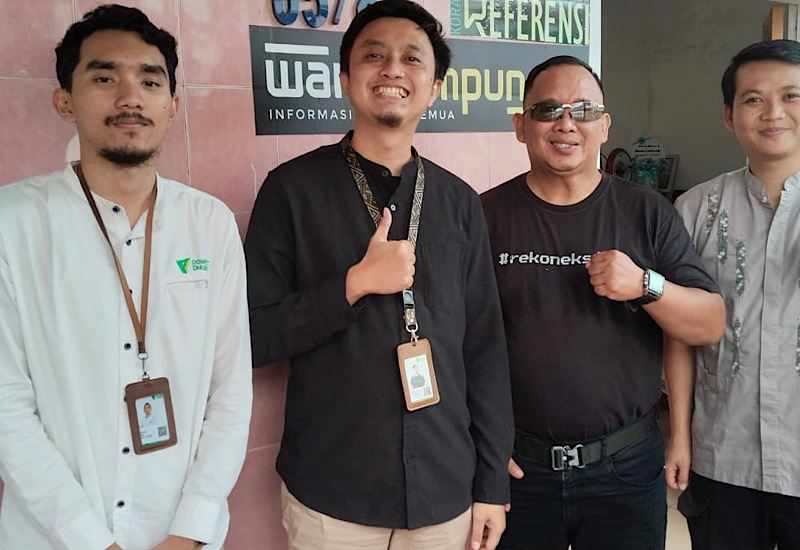  Pimpinan Baru Dompet Dhuafa Lampung Nandrianto Suparno Sambangi Wartalampung.id, Adian Saputra Beri Beberapa Masukan