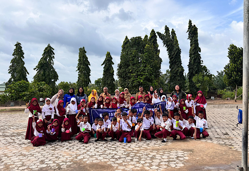  Mahasiswa KKN Unila Kampanye Perilaku Hidup Bersih dan Sehat di SDN Lebung Sari Merbau Mataram