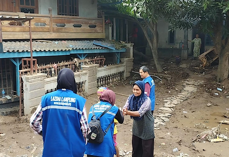  Posko Bencana Banjir Way Lunik, LAZDAI Peduli Upayakan Bantuan Merata