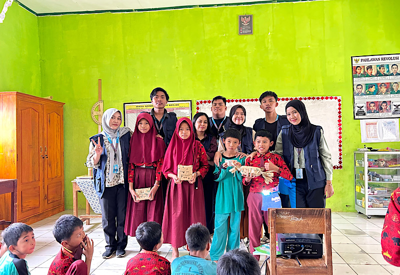 Mahasiswa KKN Unila Sosialisasi Antiperundungan di SDN 1 Sindang Agung Lampung Utara
