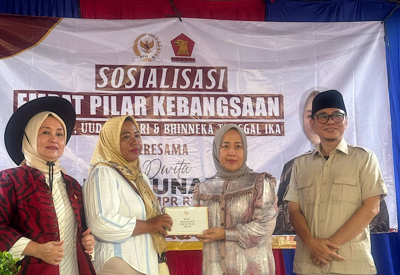  Anggota DPR Dwita Ria Sosialisasi 4 Pilar Kebangsaan di Seputih Agung Lamteng
