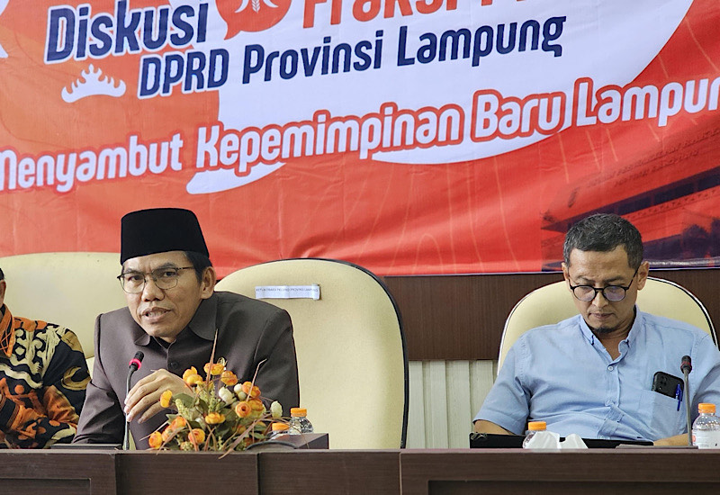  Fraksi PKS DPRD Lampung Diskusi Khusus Sambut Mirza-Jihan, Akademisi Unila Narasumber