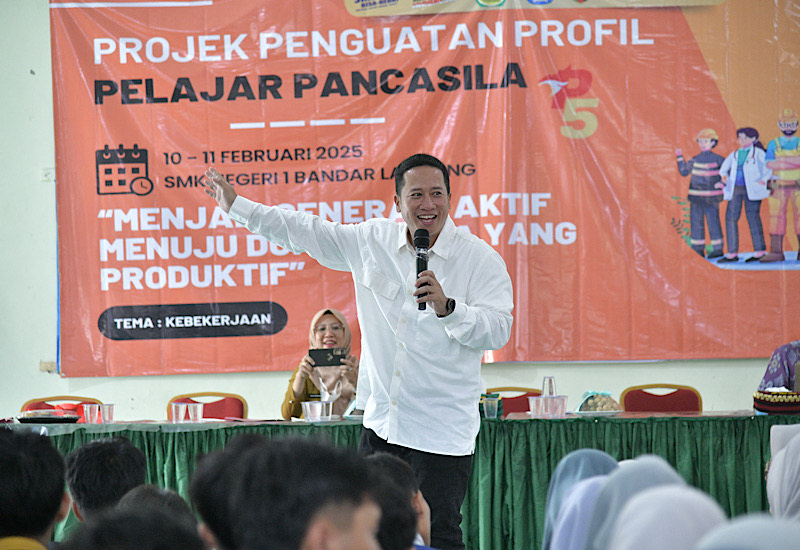  Mahathir Muhammad Narasumber P5 SMKN 1 Bandar Lampung, Usung Materi Problem Solving & Decision Making