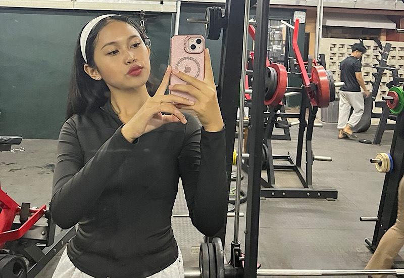  Model Lampung Siswi SMAN 1 Natar Deska, Nge-Gym demi Tubuh Sehat dan Ideal