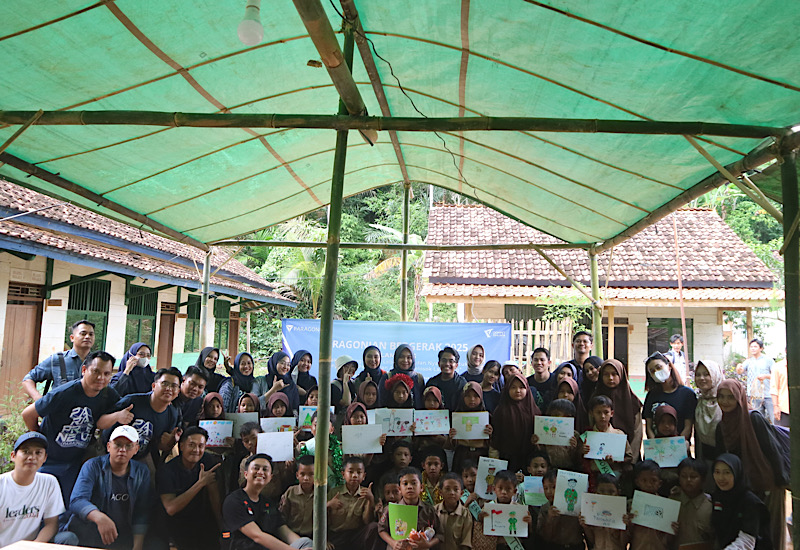  Paragon-Dompet Dhuafa Lampung Sinergi Kebaikan di MI Al Hikmah Datar Lebuay Tanggamus, Warga Bahagia