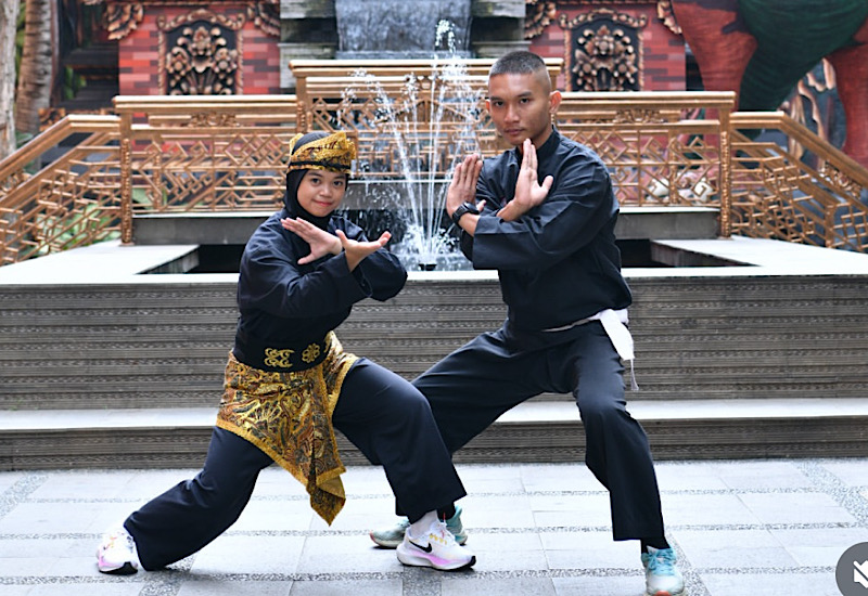  Mahasiswa Universitas Teknokrat Indonesia Reva Abdelina & Adam Widyatamaka Juara Kejurnas Pencak Silat