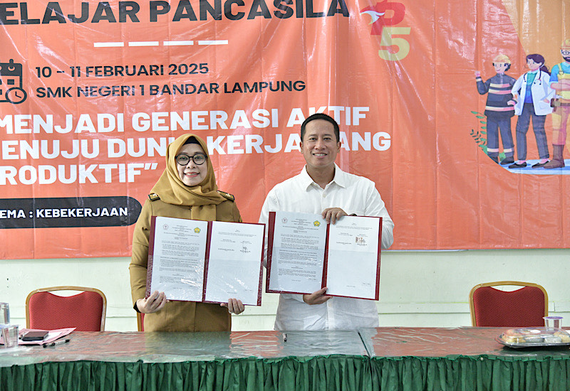  Universitas Teknokrat Indonesia dan SMKN 1 Bandar Lampung Teken Nota Kesepahaman, Sinergi untuk Peningkatan Kapasitas