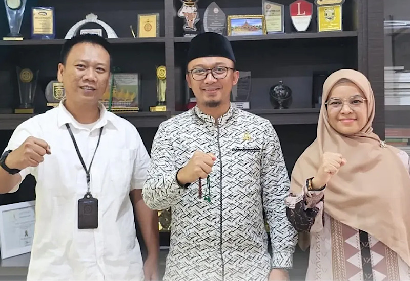  Anggota DPRD Lampung Syukron Muchtar Silaturahmi Kepala BPJS Kesehatan Yessy Rahimi
