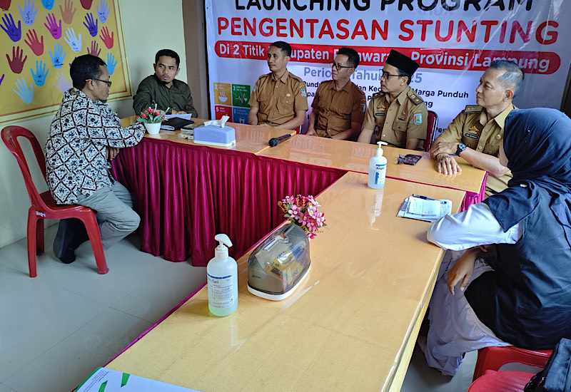  LAZ Harfa Banten Gaet LAZDAI Lampung Cegah Stunting di Pesawaran