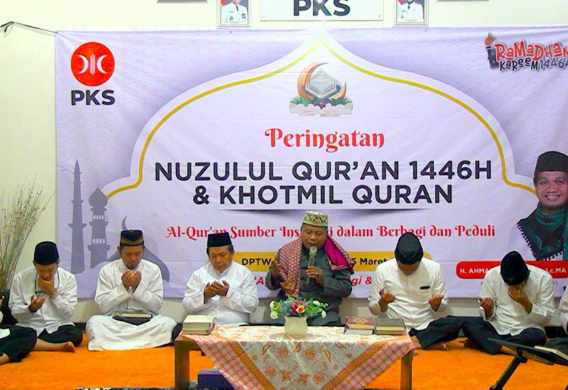  PKS Lampung Nuzulul Quran dan Khotmil Quran, Rusdi Ki Kabir: Baca Pahami Amalkan