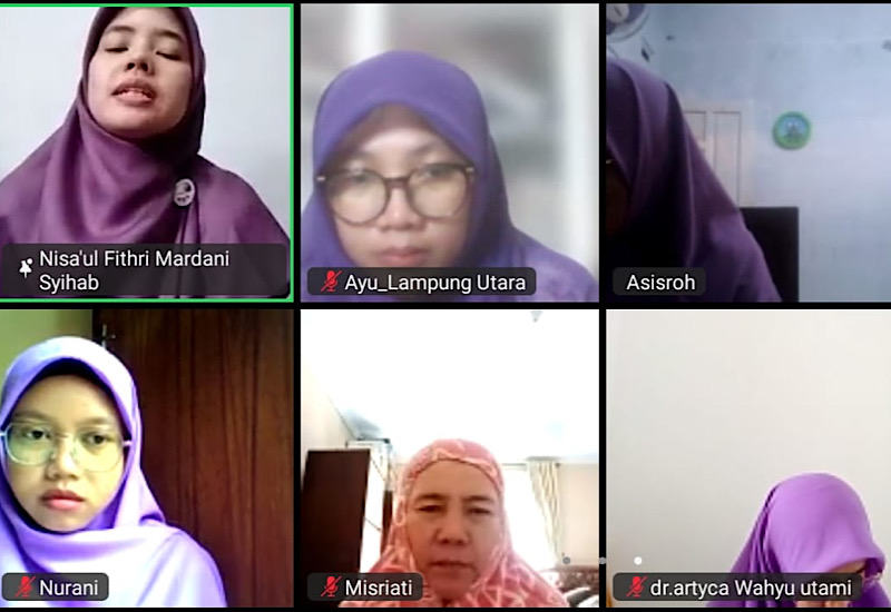  Salimah Lampung Utara Kajian Duha Daring, Nisa’ul Fithri Mardani Syihab Jelaskan Ramadan dan Perempuan