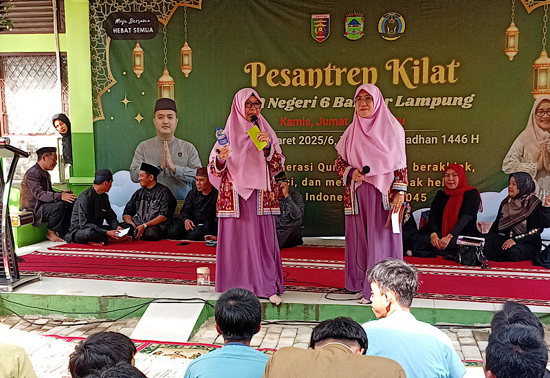  Sinergi SMAN 6 Bandar Lampung, Salimah Turunkan Badiah Mukmin & Berti Ummu Asiah Pembicara Sanlat