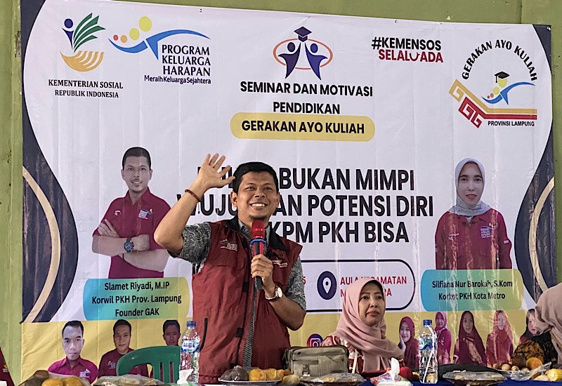  74 Anak Program Keluarga Harapan di Lampung Diterima Perguruan Tinggi Negeri Jalur Prestasi