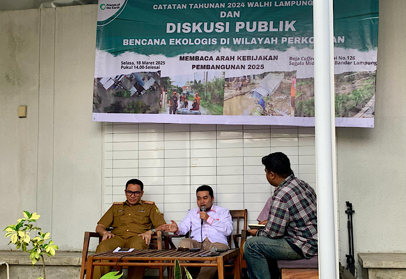  Diskusi Publik Walhi Bahas Banjir, Ketua Fraksi PKS DPRD Bandar Lampung Agus Widodo: Bisa Serius Enggak Sih….