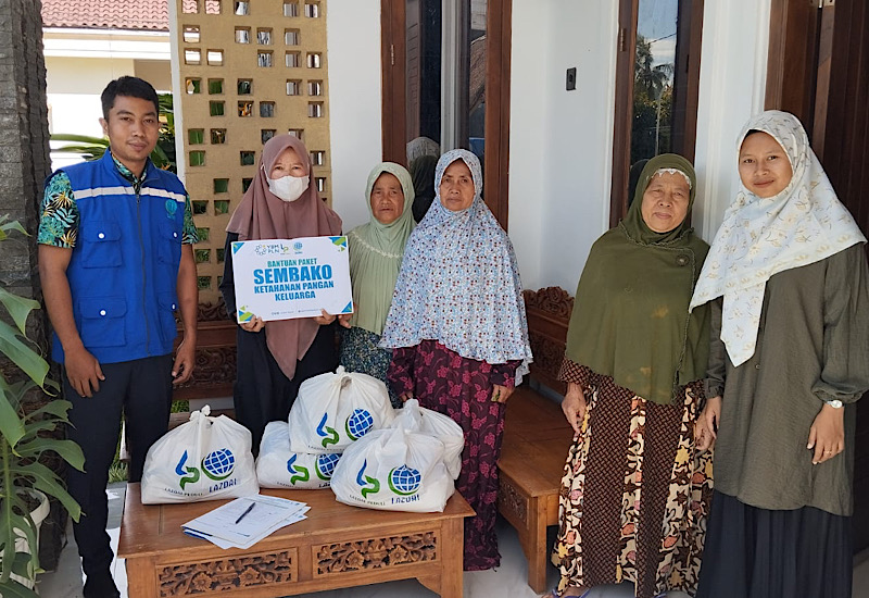  YBM PLN UPP Sumbagsel Gandeng LAZDAI Salurkan Paket Ketahanan Pangan