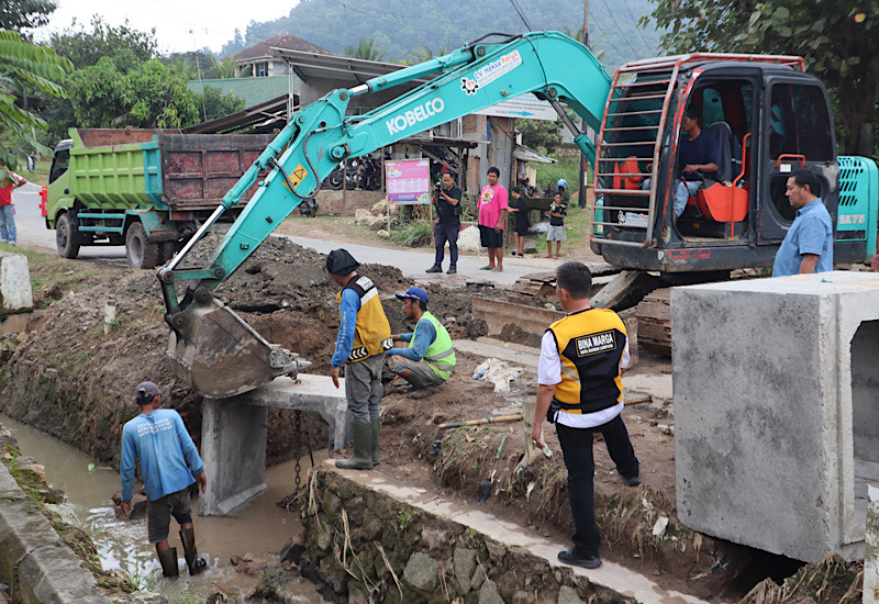  Cegah Banjir, Pemkot Pasang Box Culvert di Campang Jaya-Campang Raya, Wali Kota Eva Dwiana Pantau Langsung