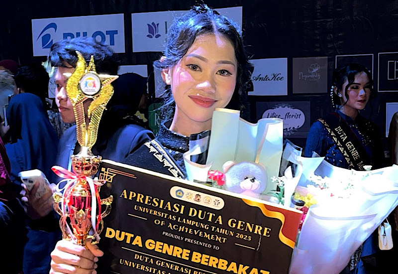  Mahasiswi Pendidikan Bahasa Prancis FKIP Unila Michele Sasha Sidabalok Terpilih Duta Genre Berbakat 2025