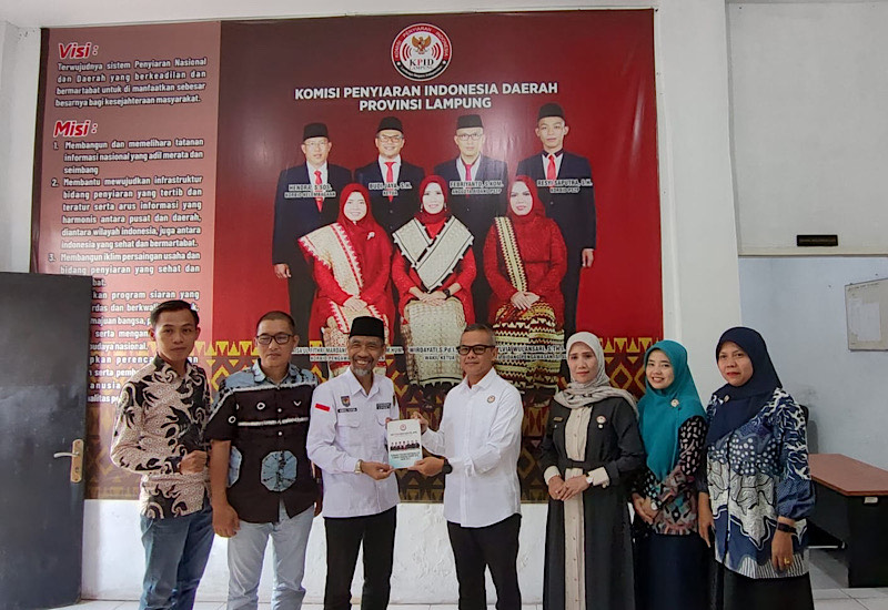  Anggota DPD RI Abdul Hakim Kunjungi KPID Provinsi Lampung, Bahas Revisi UU Penyiaran
