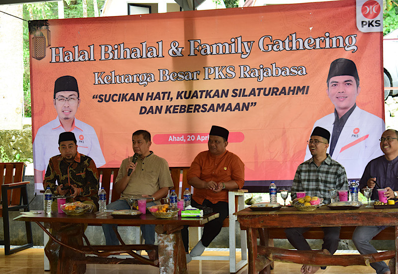  DPC PKS Rajabasa Halalbihalal di Taman Betung, Gufron Azis: 23 Tahun Fase Kematangan Partai