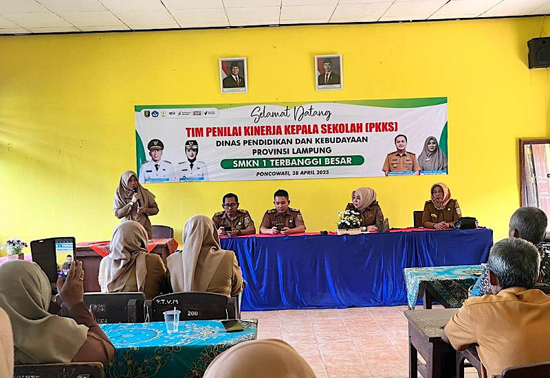  Kinerja Kepala SMKN 1 Terbanggi Besar Umi Tarsih Dinilai, Provinsi Turunkan Tim ASIK