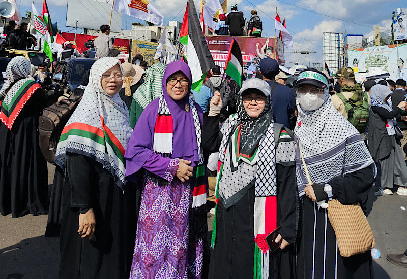  Ribuan Warga Lampung Ramaikan Aksi Bela Palestina, PW Salimah Lampung Tegaskan Komitmen Dukungan