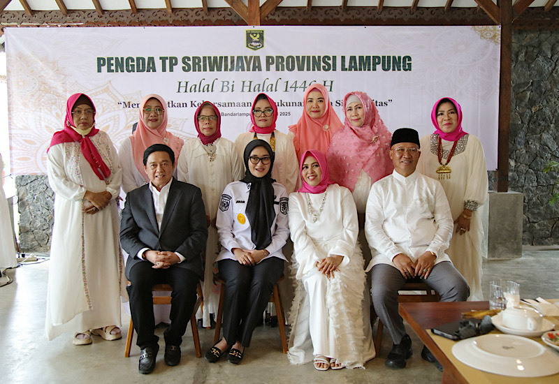  Pengda TP Sriwijaya Lampung Halalbihalal, Wakil Gubernur Lampung Jihan Nurlela Hadir