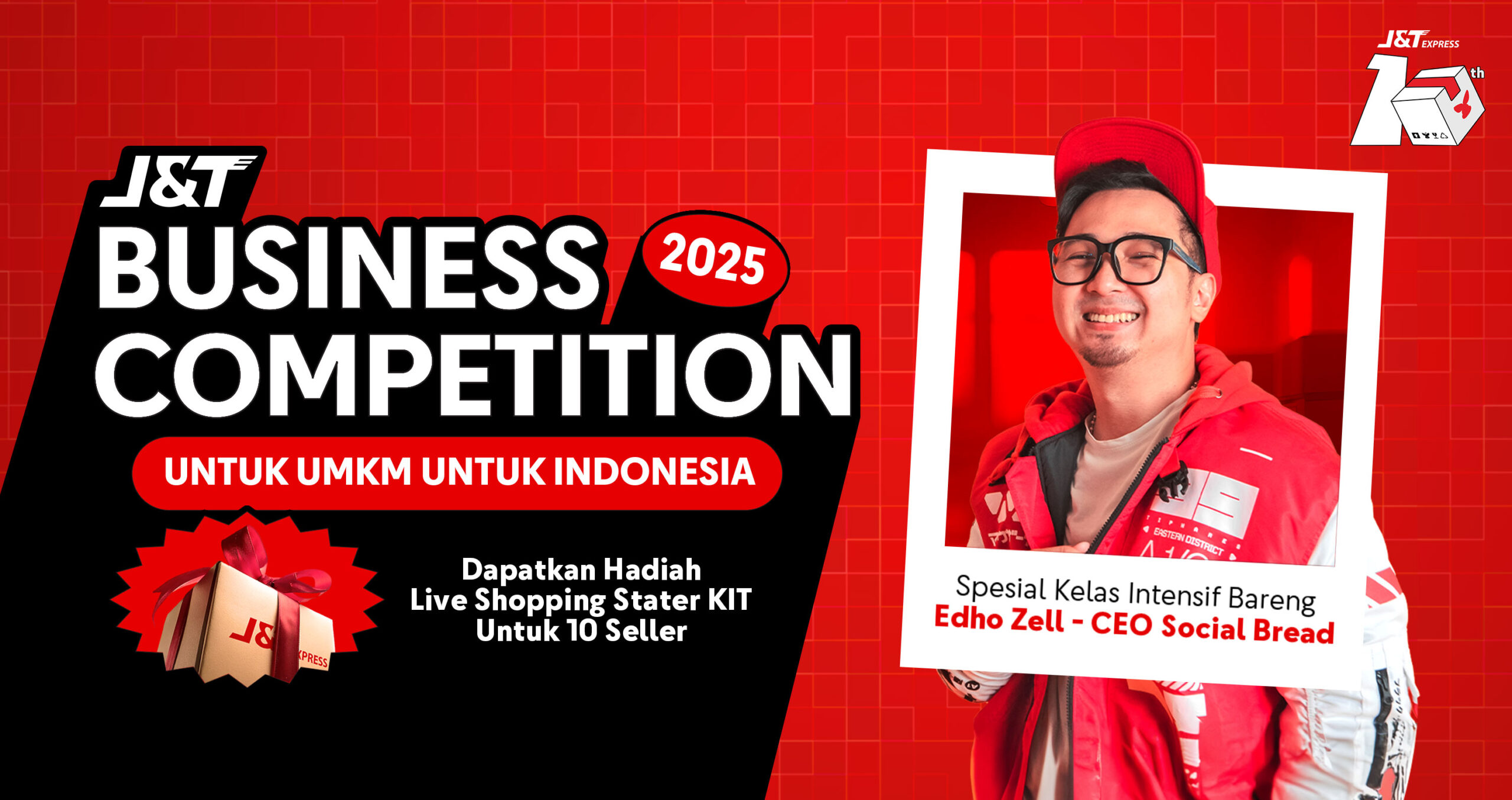  J&T Express Helat Kompetisi Bisnis, Hadiahnya Alat Live Shopping dan Dimentori Edho Zell