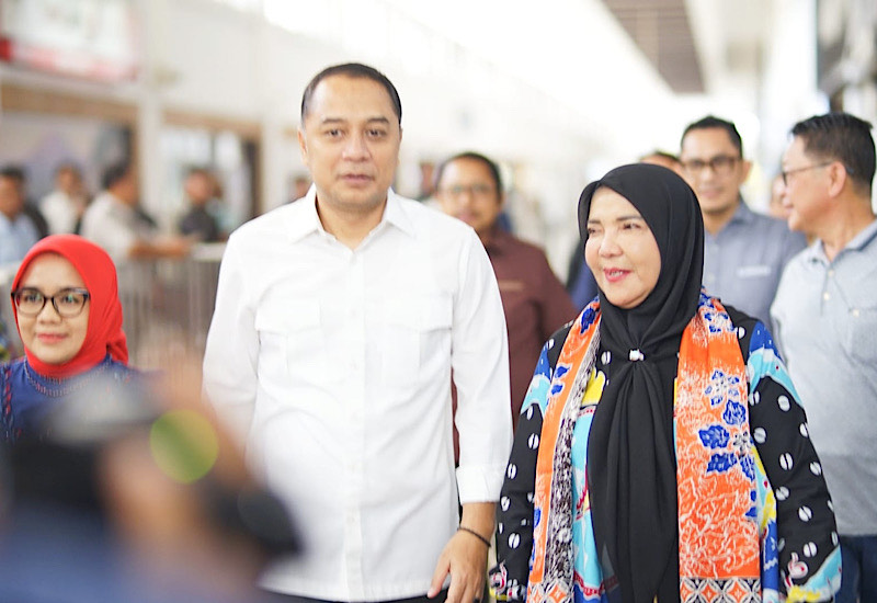  Wali Kota Bandar Lampung Eva Dwiana Hadiri Munas Apeksi di Surabaya
