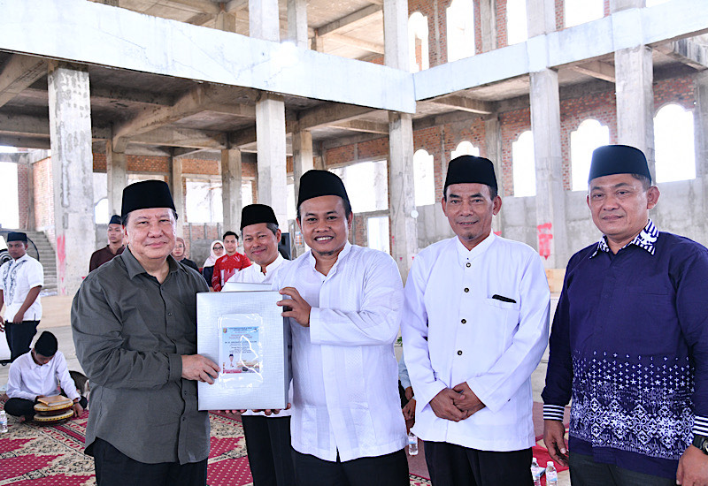  Rektor Universitas Teknokrat Indonesia Nasrullah Yusuf Gelar Walimatus Safar Dedi Darwis di Masjid Al Hijrah, Didoakan Mabrur
