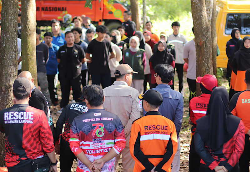  Relawan Rumah Zakat Lampung Ikuti Latihan Bersama Water Rescue Tanggulangi Bencana di Itera