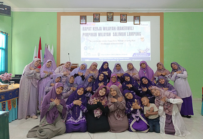  Salimah Lampung Gelar Rakerwil 2025, Rita Aprilyawati Apresiasi Program Kerja Tiap Departemen