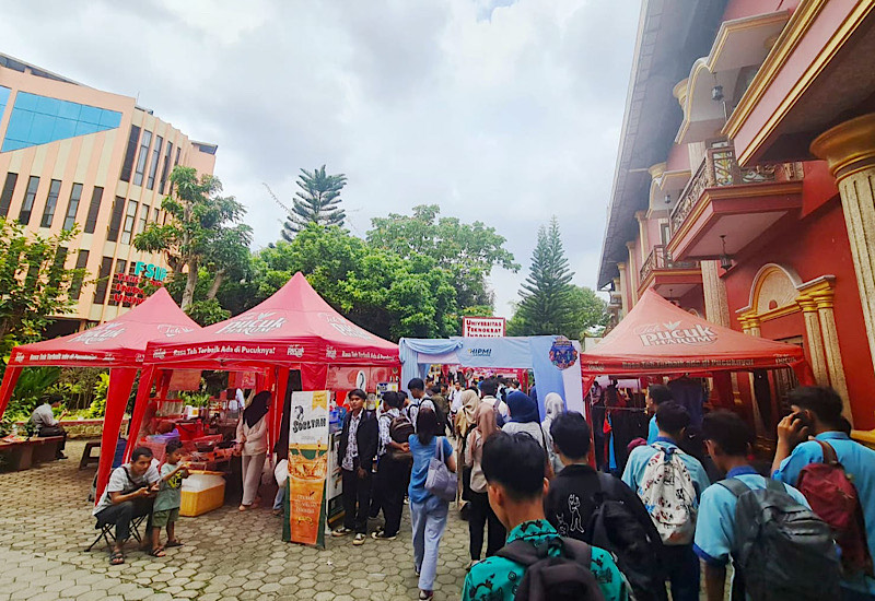  Mahasiswa FEB Teknokrat Buka Stan Lampung Student Olympic, Hipmi Lampung: Pandai Manfaatkan Peluang