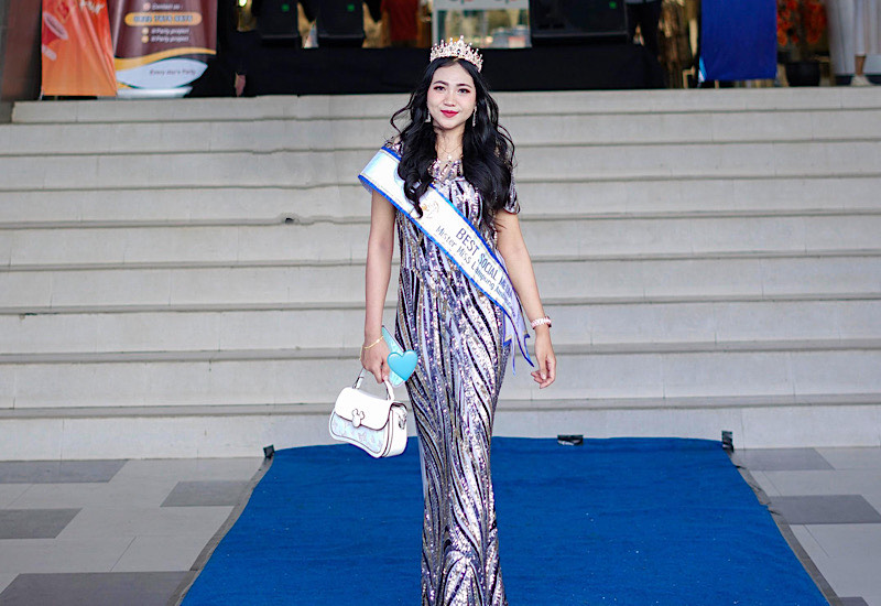  Model Lampung Fegi Kesuma Hadiri The Event Runway Indra Black Modeling di Ramayana Ciplaz