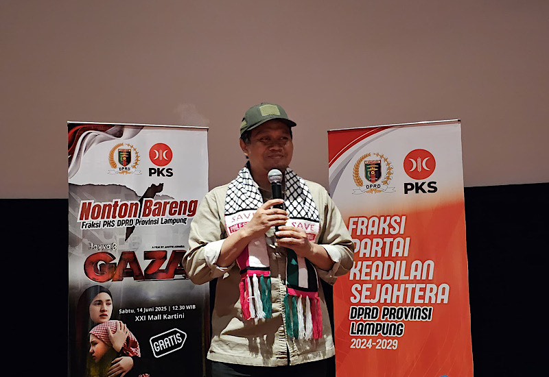  Fraksi PKS DPRD Lampung Nobar Hayya 3, Tegaskan Dukungan Kemerdekaan Penuh Palestina