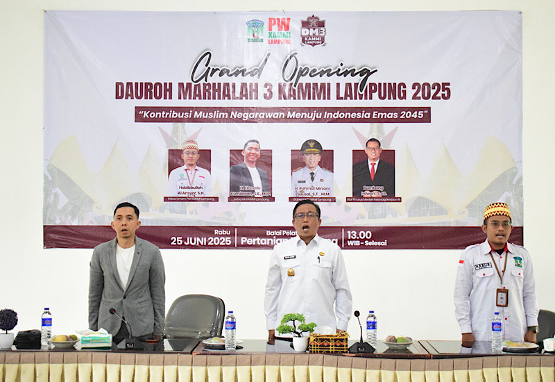  KAMMI Lampung Daurah Marhalah 3, Ganjar Jationo Yakin Kader Ambil Peran Kepemimpinan Mendatang