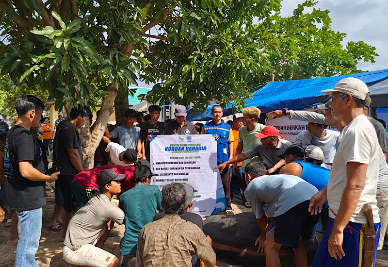  LAZDAI Peduli Tutup Hari Terakhir Kurban dengan Distribusi di Dua Wilayah Lampung