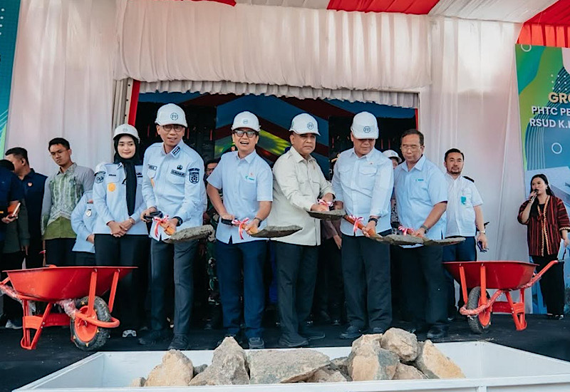 Gubernur Rahmat Mirzani Djausal dan Wakil Gubernur Jihan Nurlela Hadiri Groundbreaking RSUD KH Muhammad Thohir