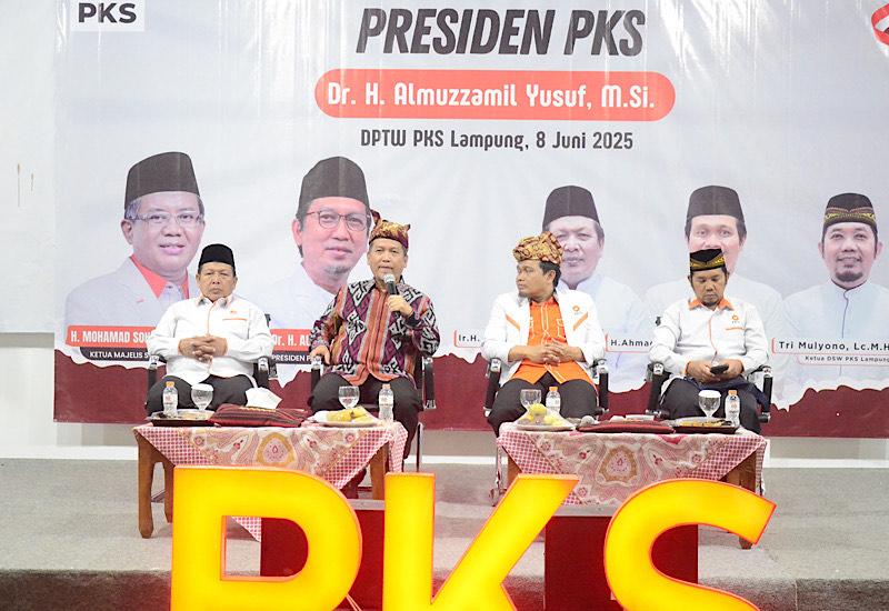  Usai Terpilih, Presiden PKS Almuzzammil Yusuf Pilih Lampung Kunjungan Perdana