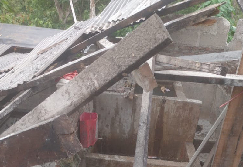  Puting Beliung Rusak Rumah di Limau Tanggamus